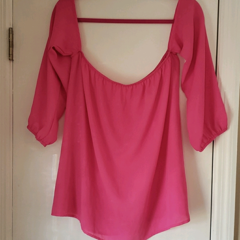Womens off the shoulder top.